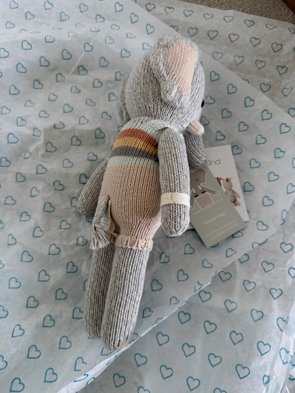 Cuddle + Kind Evan Knit Elephant Plush - Picture 4 of 5